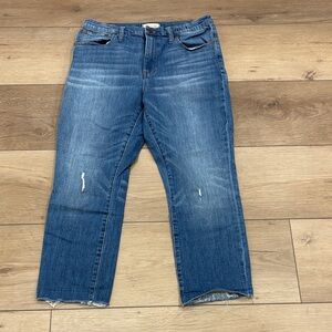 Madewell High Rise Slim Crop Boy Jean